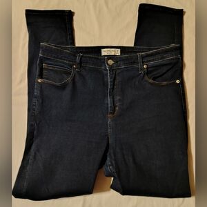 Abercrombie & Fitch The Super Skinny High Rise Dark Wash Jeans Size 32/14